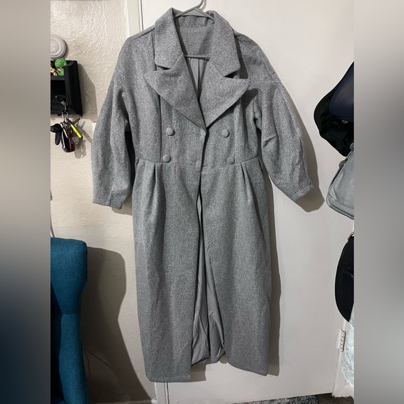 NWOT - Gray Bishop Sleeve Coat - Unknown Brand - Picture 5 of 7